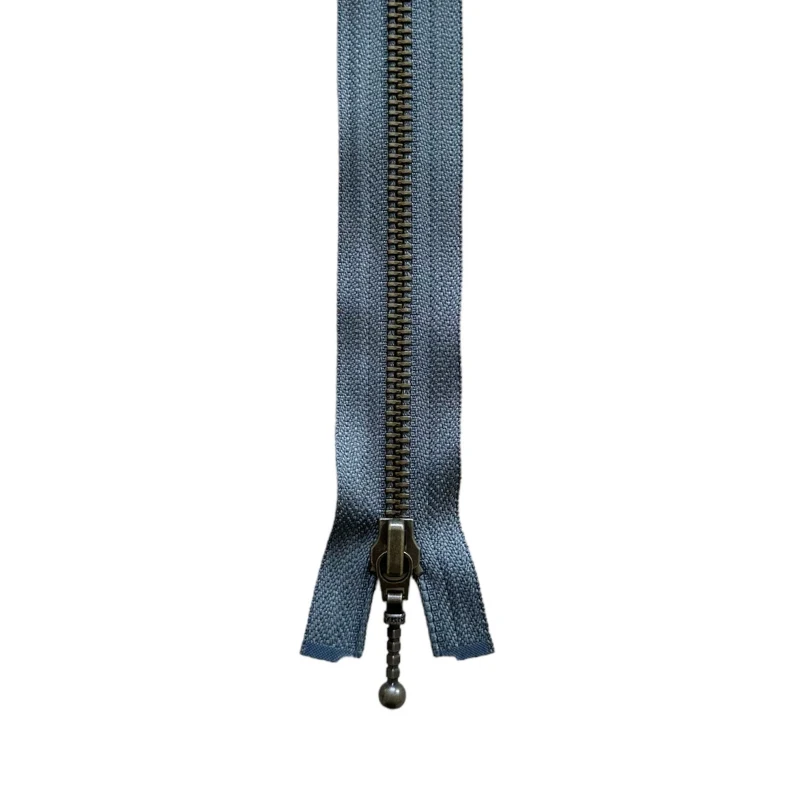 YKK Delbar Lynlås Antik Messing 6 mm 45 cm